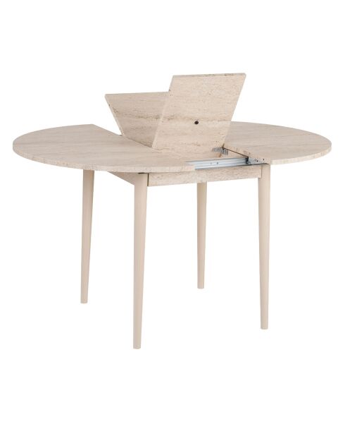 Tavolo da pranzo allungabile Viona Travertin/Rovere - 100x75x100 cm