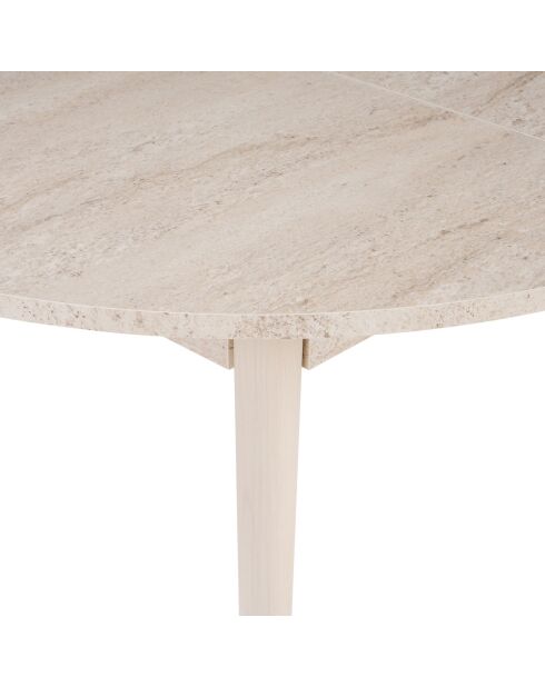 Tavolo da pranzo allungabile Viona Travertin/Rovere - 100x75x100 cm