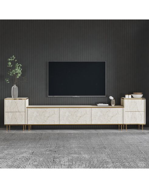 Meuble TV Imaj travertin - 180x45,2x35 cm