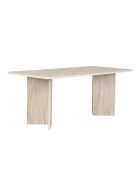 Table à manger Linza travertin - 180x75x90 cm
