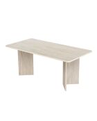 Table à manger Linza travertin - 180x75x90 cm