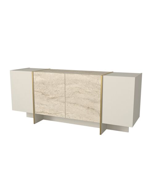 Console Veyron travertin/grès - 180x75,5x46,6 cm
