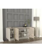 Console Veyron travertin/grès - 180x75,5x46,6 cm