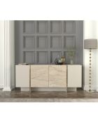 Console Veyron travertin/grès - 180x75,5x46,6 cm