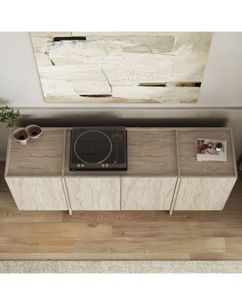 Consolle Dorma in travertino - 180x80x45 cm