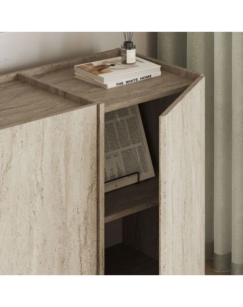 Consolle Dorma in travertino - 180x80x45 cm