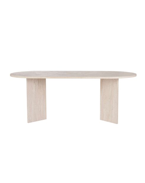 Mesa de comedor Sabella de travertino - 200x75x90 cm