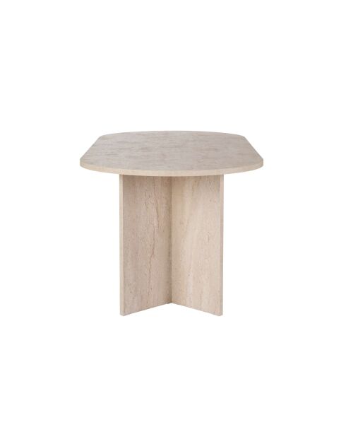 Mesa de comedor Sabella de travertino - 200x75x90 cm