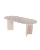 Mesa de comedor Sabella de travertino - 200x75x90 cm