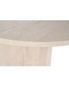 Mesa de comedor Sabella de travertino - 200x75x90 cm