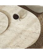 Salontafel fondue travertijn - 105x35x65 cm