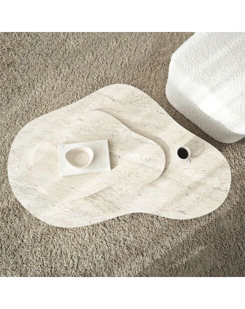 Salontafel fondue travertijn - 105x35x65 cm