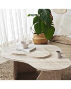 Salontafel fondue travertijn - 105x35x65 cm