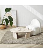 Salontafel fondue travertijn - 105x35x65 cm