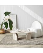 Salontafel fondue travertijn - 105x35x65 cm