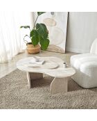 Salontafel fondue travertijn - 105x35x65 cm