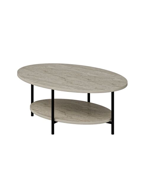 Élis Couchtisch aus Travertin - 90x36x60 cm