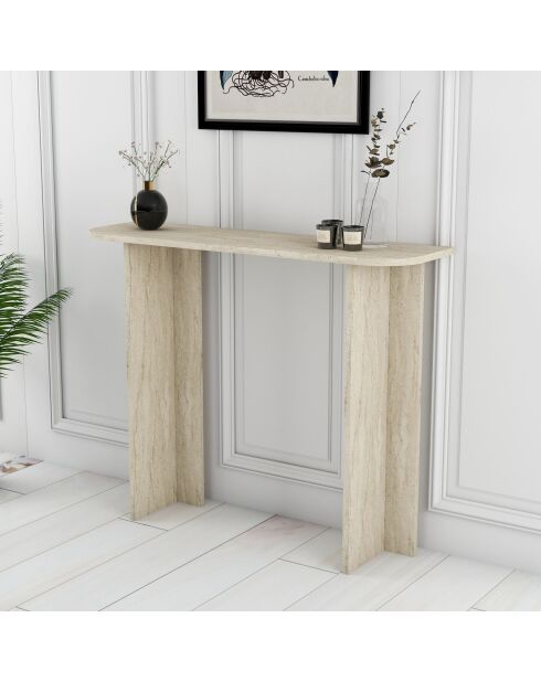 Consolle in travertino di Modena - 105x85x30 cm