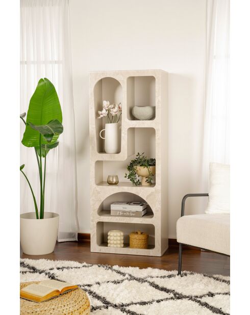 Bibliothèque Venüs travertin - 60x150x32 cm