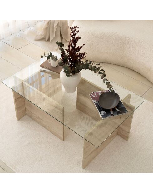 Transparenter Couchtisch Nouvelle Évasion - 105x40x65 cm