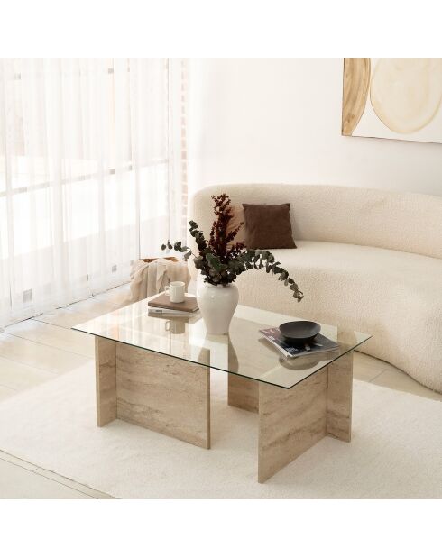 Transparenter Couchtisch Nouvelle Évasion - 105x40x65 cm
