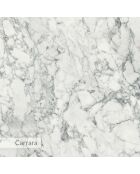 Pipralla Carrara-Fernsehtisch aus Marmor - 110x40x30 cm