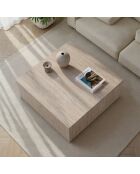 Tavolino Prizma in travertino - 90x35x90 cm