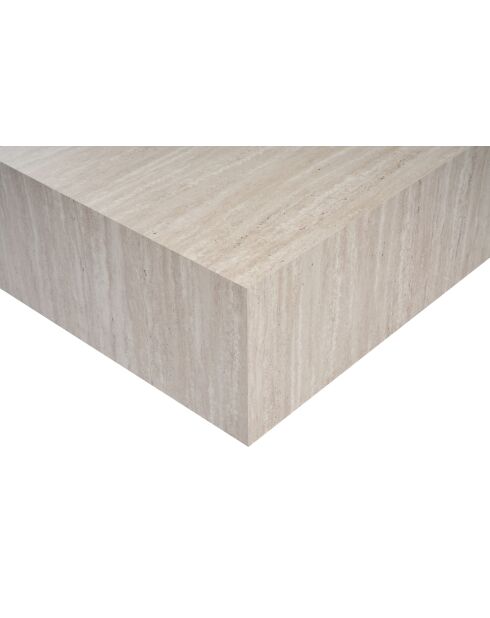Tavolino Prizma in travertino - 90x35x90 cm