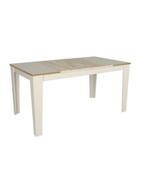 Veyron eettafel in travertijn/zandsteen - 145x76,2x85 cm