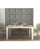 Veyron eettafel in travertijn/zandsteen - 145x76,2x85 cm