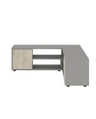 Mueble TV Rosa gris/travertino - 120-125x40x35 cm
