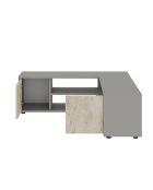 Mueble TV Rosa gris/travertino - 120-125x40x35 cm