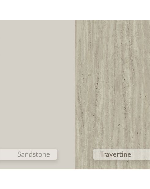 Mesita de noche Onda de piedra arenisca/travertino v2, 38,4 x 18,5x31 cm