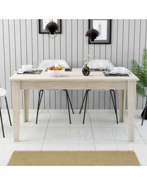 Milan 897 Esstisch aus Travertin, 145 x 75 x 88 cm