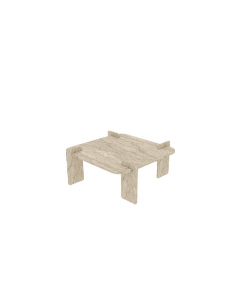 Salontafel Woog travertin - 90x35x90 cm