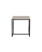 Set de 3 mesas de café Defne negro/travertino - 100x52x50 cm