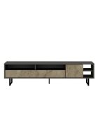Porta TV Luga grigio/travertino - 180x44,7x29,8 cm