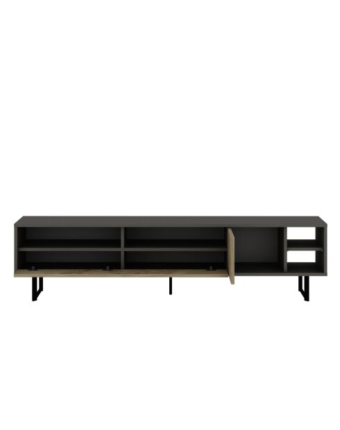 Porta TV Luga grigio/travertino - 180x44,7x29,8 cm