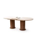 Gusto-2953 ausziehbarer Esstisch aus Naturholz - 180x77x90 cm