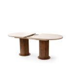 Gusto-2953 ausziehbarer Esstisch aus Naturholz - 180x77x90 cm