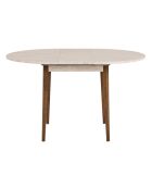 Tavolo da pranzo allungabile Viona Travertin/Noce - 100x75x100 cm