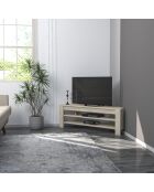 Meuble TV Coin travertin - 120x40x30 cm