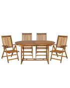 Natürliche 4-Sitzer-Essgruppe