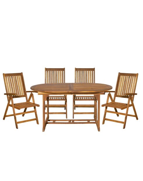 Natürliche 4-Sitzer-Essgruppe