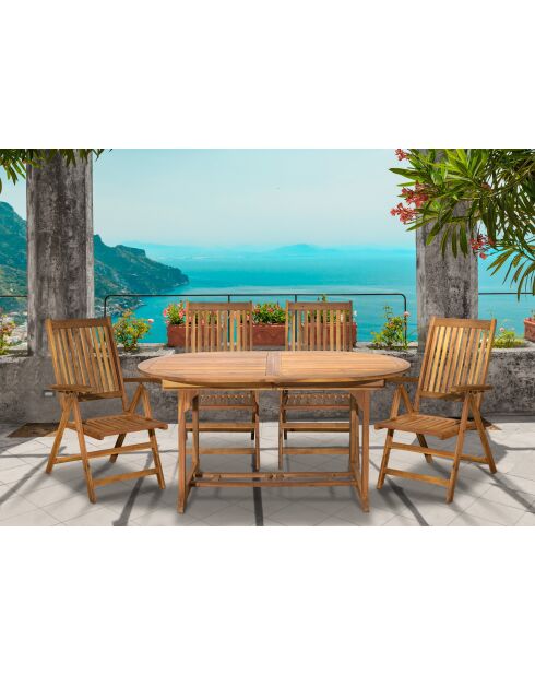 Natürliche 4-Sitzer-Essgruppe