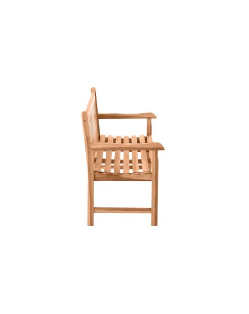 Natuurlijke 2-zits teakhouten tuinbank - 150x63x92 cm