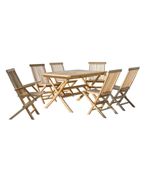 Natürliche 6-Sitzer-Essgruppe