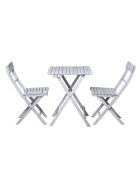 Graue 2-Sitzer-Essgruppe