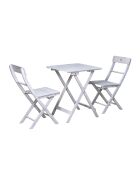 Graue 2-Sitzer-Essgruppe