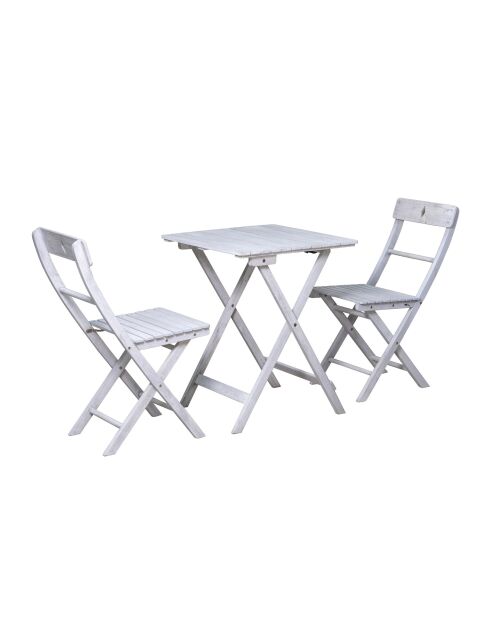 Graue 2-Sitzer-Essgruppe